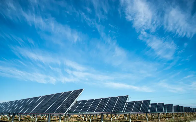 Solar farm financed through blended funding